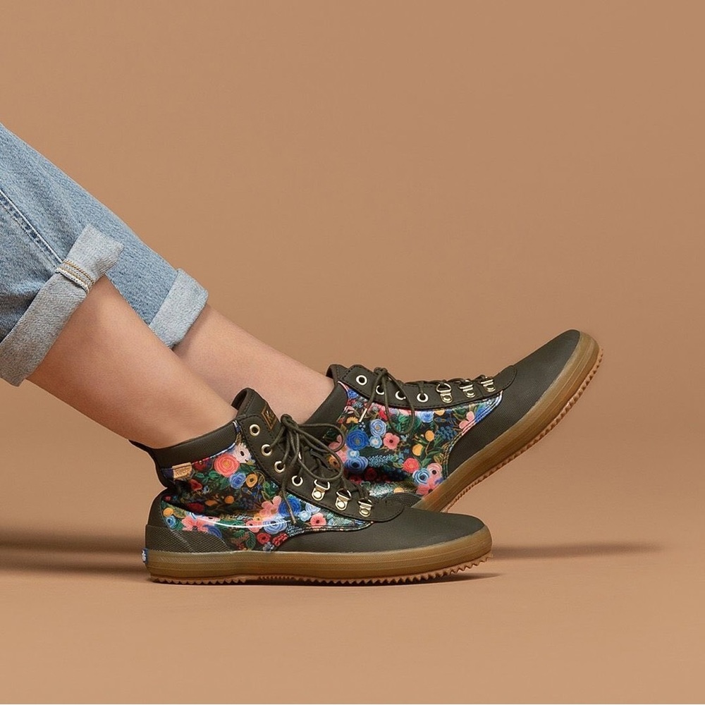 Rifle Paper Co Keds Wildflower Scout Rain Boot